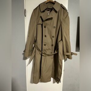 London fog double beaded trench coat